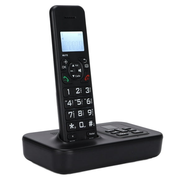 Teléfono De Mano Inalámbrico, Teléfono Inalámbrico Muestra LCD Gran Capacidad De Almacenamiento Para La Oficina Para El Hogar Para Negocios