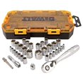 thumbnail image 1 of DEWALT Socket Set, 3/8-Inch Drive, SAE/Metric, 34-Piece (DWMT73804), 1 of 4