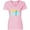 AD-Pink, variant on Inktastic Happy Easter with Cross in Teal Plaid Women's V-Neck T-Shirt