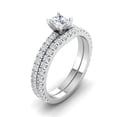 thumbnail image 2 of 1.00 Carat TW Diamond Solitaire Bridal Set Engagement Rings in 10k White Gold (G-H, I2), 2 of 5