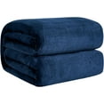 Flannel Fleece Throw Blanket Twin Size, Super Soft Fluffy Bed Plush