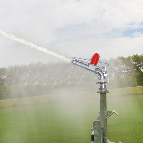 2" Irrigation Spray Gun Sprinkler Gun Large Impact Area Water 360° Adjustable