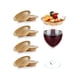 thumbnail image 3 of Kearding Tapa de copa de vino de bambú de madera para reuniones elegantes y funcionales Nuevas herramientas de doble propósito para reuniones Cocina y Comedor, 3 of 6