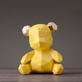 thumbnail image 4 of Bear Piggy Bank Nordic Style Animals Shape Money Money Box Box Container Cash Storage Home Decoration Table Saving Pot for Yellow, 4 of 9