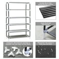 thumbnail image 6 of 10 Tiers Shoe Rack TeqHome Shoe Organizer Racks for Closet Entryway Non-Woven Fabric Metal Shoe Shelf with Dustproof Cover Shoe Stand Tower Rack up to 27 Pair Shoes Black, 6 of 16
