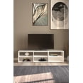 thumbnail image 2 of Media Collection  6 Shelf TV Stand, White, 2 of 12