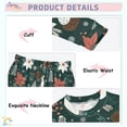 thumbnail image 4 of Santa Claus Pattern Design Cotton Pajamas 2 Piece Set Sleepwear Soft and Comfortable Homewear Nightwear, 4 of 7