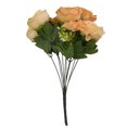 thumbnail image 1 of Ramo de flores de peonía artificial simulación floral decoración hogar oficina mesa centro de mesa flor falsa, champán Inevent HA8724-02B, 1 of 2