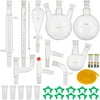 VEVOR 29pcs 24/40 Joints Lab Glassware Kit Organic Chemistry Lab Glassware Set Laboratory Condenser Essential Lab Equipment
