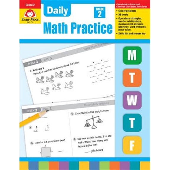 Pre-Owned Daily Math Practice, Grade 2 Paperback