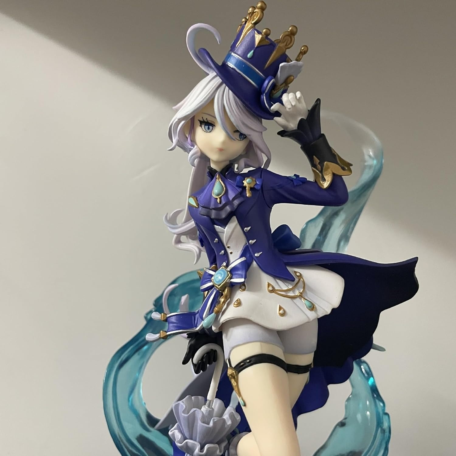 New Furina Figure, Water Control Furina Action Figures 24cm/9.4inch PVC Characters Collectible Decorations Handicrafts Souvenirs for Anime Fans Gifts