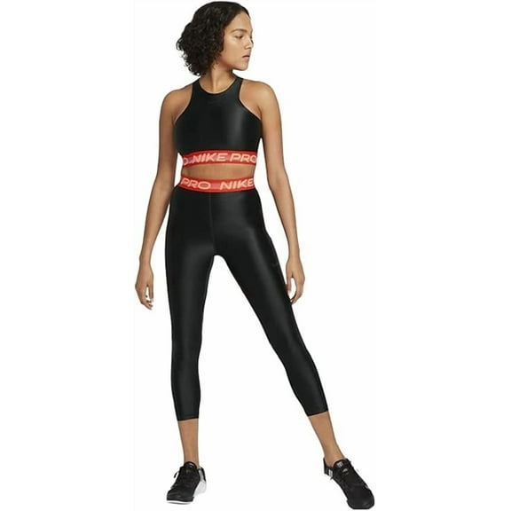 Nike Women's Active Leggings Nylond/Spandex Blend DA0570-010 Black (Medium)