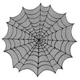 thumbnail image 2 of Chemin de Table Octogonal Toile d'Araignée Halloween Nappe Accessoires de Fête Noir Taille Unique, 2 of 11