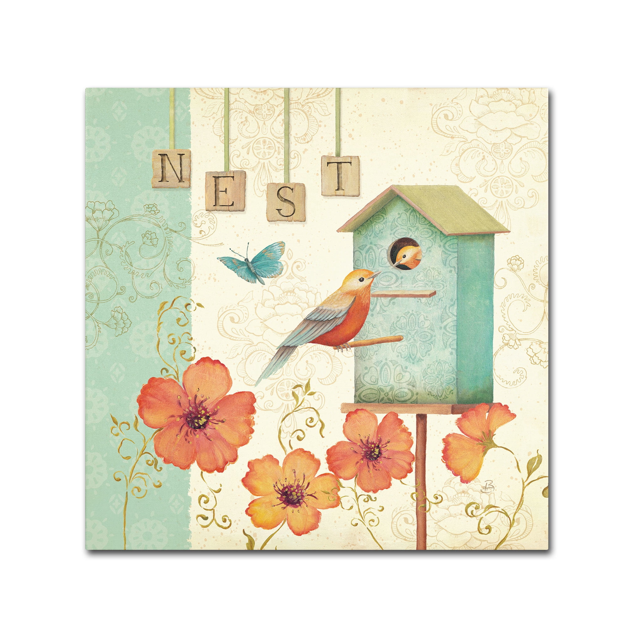 Trademark Fine Art "Welcome Home IV" Canvas Art by Daphne Brissonnet