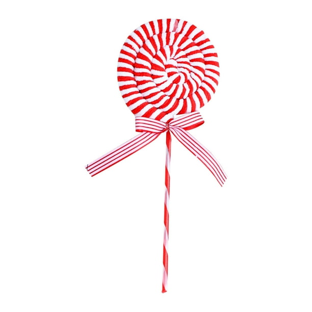 Colgante decorativo con forma de piruleta | Adorno de pared con temática de dulces | Decoración dulce para la habitación infantil | Decoración para fiestas | Arte de pared en tela | 31 x 12 cm
