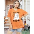 thumbnail image 5 of DEXIO Womens Plus Size Tops Halloween Shirts for Women Cute Ghost Shirt Fall Pumpkin Tshirt Coffee Lover Graphic Tees casual Short Sleeve Tops,4X, 5 of 5
