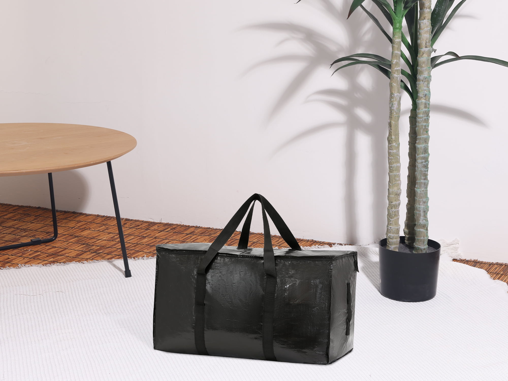 Unique Bargains 1 Pack Clothes Storage Bags Moving Bags Black 27*14*15in