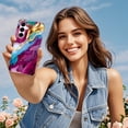 thumbnail image 7 of Casetego Compatible with Samsung Galaxy S25 FE Case,Marble Pattern 3 in 1 Heavy Duty Shockproof Hard PC+Soft Silicone Drop Protective Women Girls Case for Galaxy S25 FE (2025),Rose Red, 7 of 7