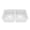 White, variant on Karran Undermount Quartz Composite 32 in. 50/50 Double Bowl Kitchen Sink in White