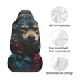 thumbnail image 4 of Picia Vintage Wolf Warrior Print Waterproof Sweating Car Seat Cover for Post Gym Workout, Running, Beach and Hiking, Universal Fit Anti-Slip Bucket Seat Protector, 4 of 5