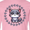 thumbnail image 4 of Inktastic Gray Tabby Cat Kitten Long Sleeve Youth T-Shirt, 4 of 5
