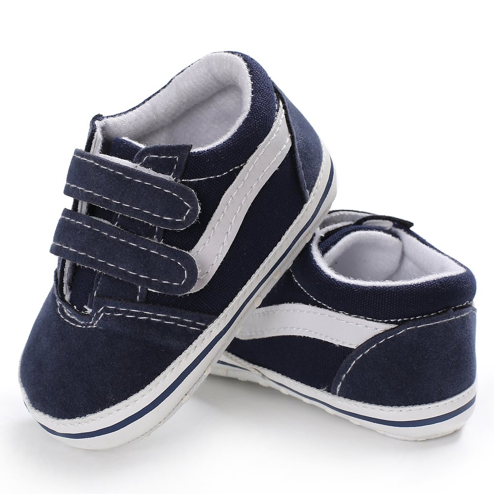 wsevypo Wsevypo Baby Boys Canvas Sneakers Soft Sole HighTop Ankle
