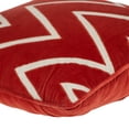 thumbnail image 4 of Nassau Collection Embroidered Zig Zag Square Throw Pillow - 22" - Red and White, 4 of 4