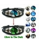thumbnail image 2 of Pulsera con cabeza de lobo que brilla en la oscuridad, pulsera de cuero multicapa, pulseras luminosas de moda para hombres y mujeres, joyería de lobo, 2 of 5