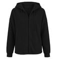 thumbnail image 7 of CAIVO Hoodies For Women Casual Zip Up Hoodie With Pockets Solid Color Long Sleeve Pullover Sweatshirt Running Tops, 7 of 7