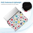 thumbnail image 2 of FORMRS 15"-15.6" Laptop Sleeve Protective Case Soft Carrying Quilted Computer Bag Cover, Colorful Triangles, 2 of 7