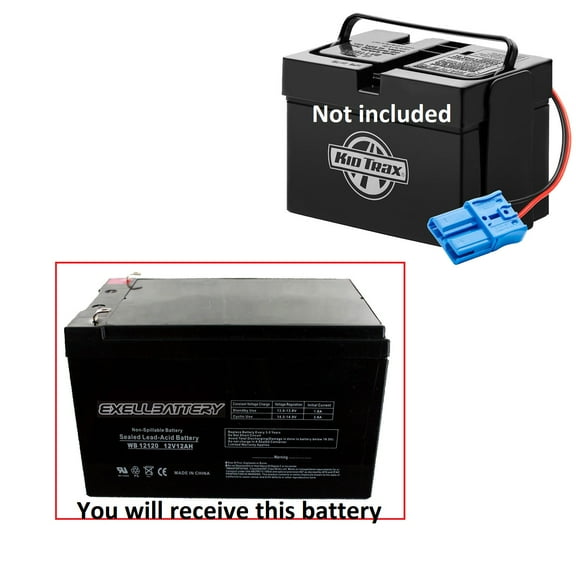 Exell Battery 12V 12AH F2 Kid Trax Rechargeable Compatible with Battery