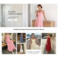 thumbnail image 3 of BTFBM Women Summer Square Neck Maxi Dress Spring Elegant Classy Sleeveless Formal Wedding Guest Cocktail Dresses, 3 of 8