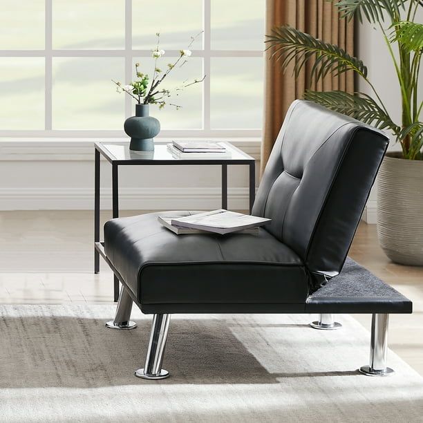 Zeeyh Modern Folding Single Sofa Bed with Ottoman,Convertible Folding