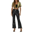 thumbnail image 2 of Cárdigan corto de fiesta con mangas cortas de lentejuelas para mujer Inspire Chic S dorado, 2 of 6