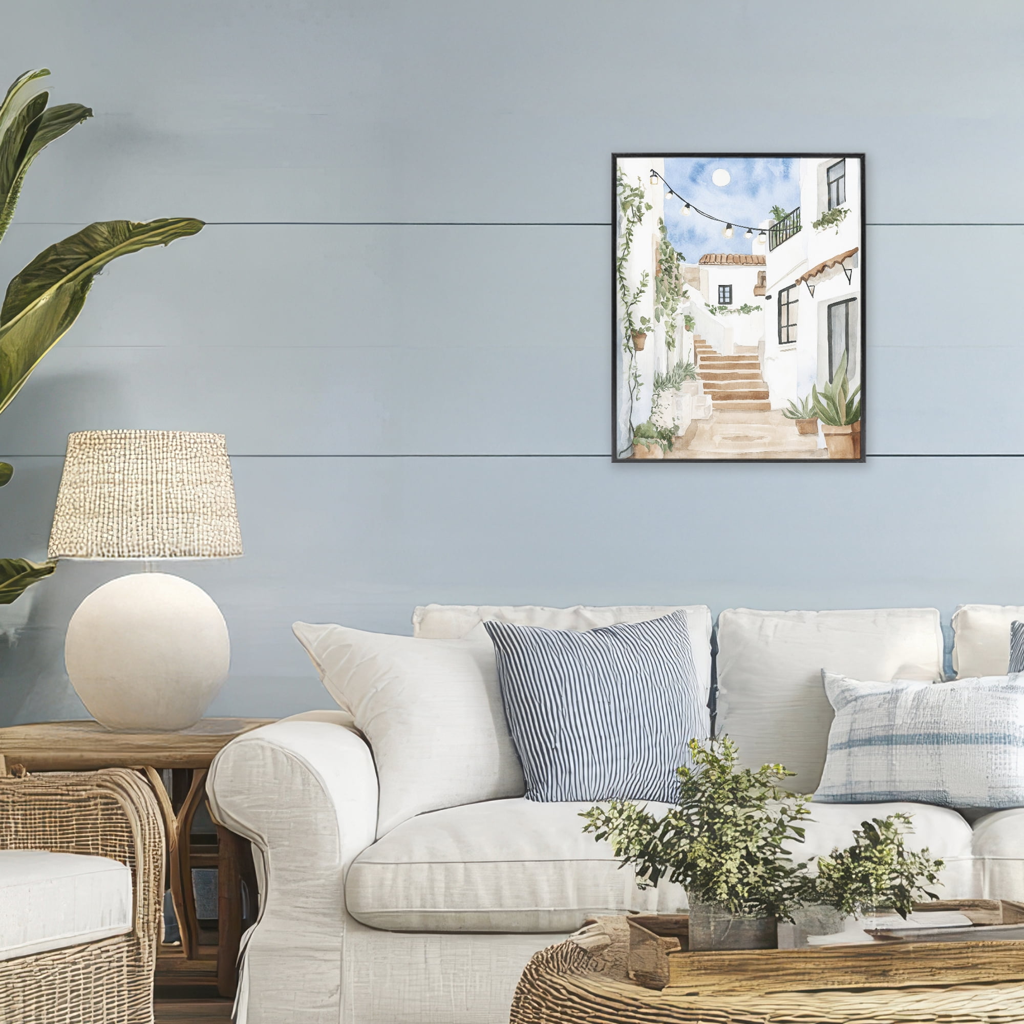 Stupell Industries Cozy Street Architecture Black Framed Giclee Art, design by Svetlana Aleynikova