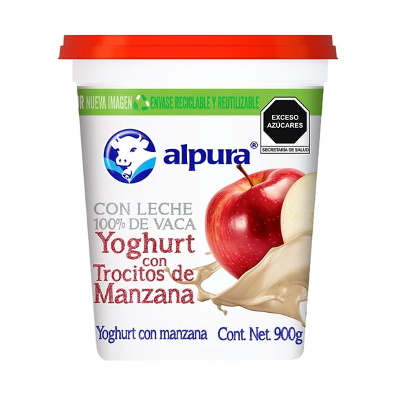 Yoghurt Alpura con manzana 900 g