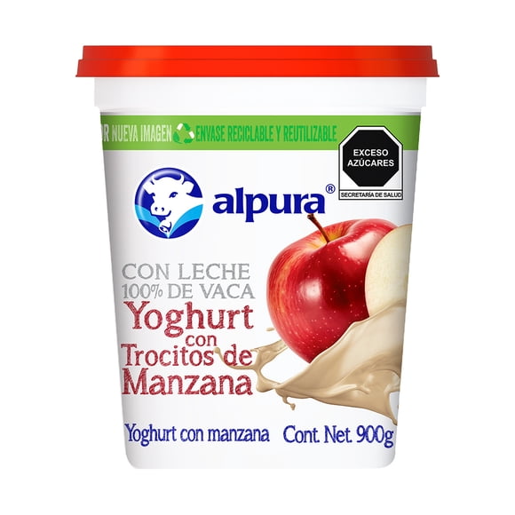 Yoghurt Alpura con manzana 900 g
