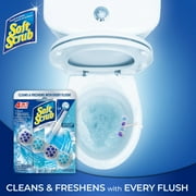 (6 pack) Soft Scrub 4-in-1 Rim Hanger Automatic Toilet Bowl Cleaner, Sapphire Waters, 1 Count