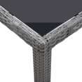 thumbnail image 3 of vidaXL 5 Piece Outdoor Dining Set Poly Rattan Grey, 3 of 5