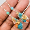 thumbnail image 3 of HOOUN Silver Women Jewelry Fashion Opal Zirconia Party Dangle Drop Earrings-Turquoise, 3 of 6