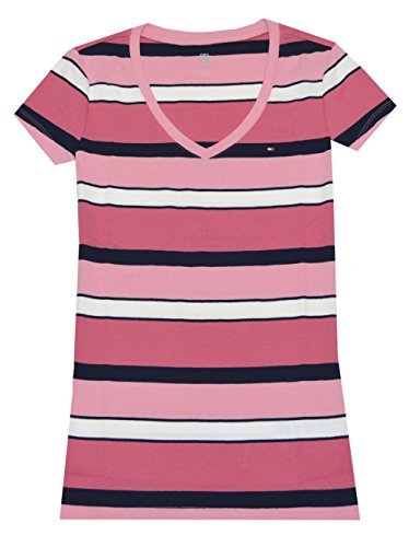 Tommy Hilfiger Women V-neck Eyelet Mix 