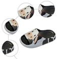 thumbnail image 5 of Cloud Slide Sandals for Women Men Ultra Cow Printing Comfortable Pillow Slippers Soft Summer Beach Shoes with Low Arch Support Black Size 7.5, 5 of 5