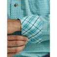 thumbnail image 3 of Wrangler Men's George Strait By Geo Print Long Sleeve Button-Down Western Shirt Turquoise XX-, 3 of 3
