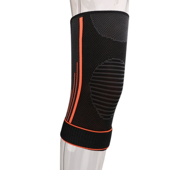 Knee Support, Adjustable Knee Guards Shock Absorption Knit Soft Nylon With Hook And Loop For Running M
