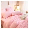 thumbnail image 3 of TiaGOC Fluffy Comforter Cover Queen Set，Faux Fur Bedding Sets Queen 3 Pieces(1 Plush Duvet Cover +2 Shaggy Pillowcases) Fuzzy Bed Set, (, Queen), 3 of 9