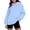 Sky Blue, variant on Women's Oversized Fleece Hoodie Comfy Loose Fit Pullover Sweatshirt Fall Winter Clothes