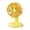 Yellow, variant on YFGEFTR Small Round Base Cute Deer Desktop Fan, USB Powered Personal Breeze, Quiet and Compact, Strong Airflow, for Home Office, Fun Gift
