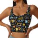 thumbnail image 1 of Fotbe Basketball Sujetador Deportivo Largo sin Aros para Mujer con Almohadillas y Soporte Medio, Transpirable y Absorbente, Camiseta Tipo Chaleco o Tank Top-Small, 1 of 8