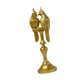 thumbnail image 1 of Estatua de pájaro con adorno de loro para pareja, coleccionable, regalo único, escultura decorativa oro 85x85x28cm, 1 of 9