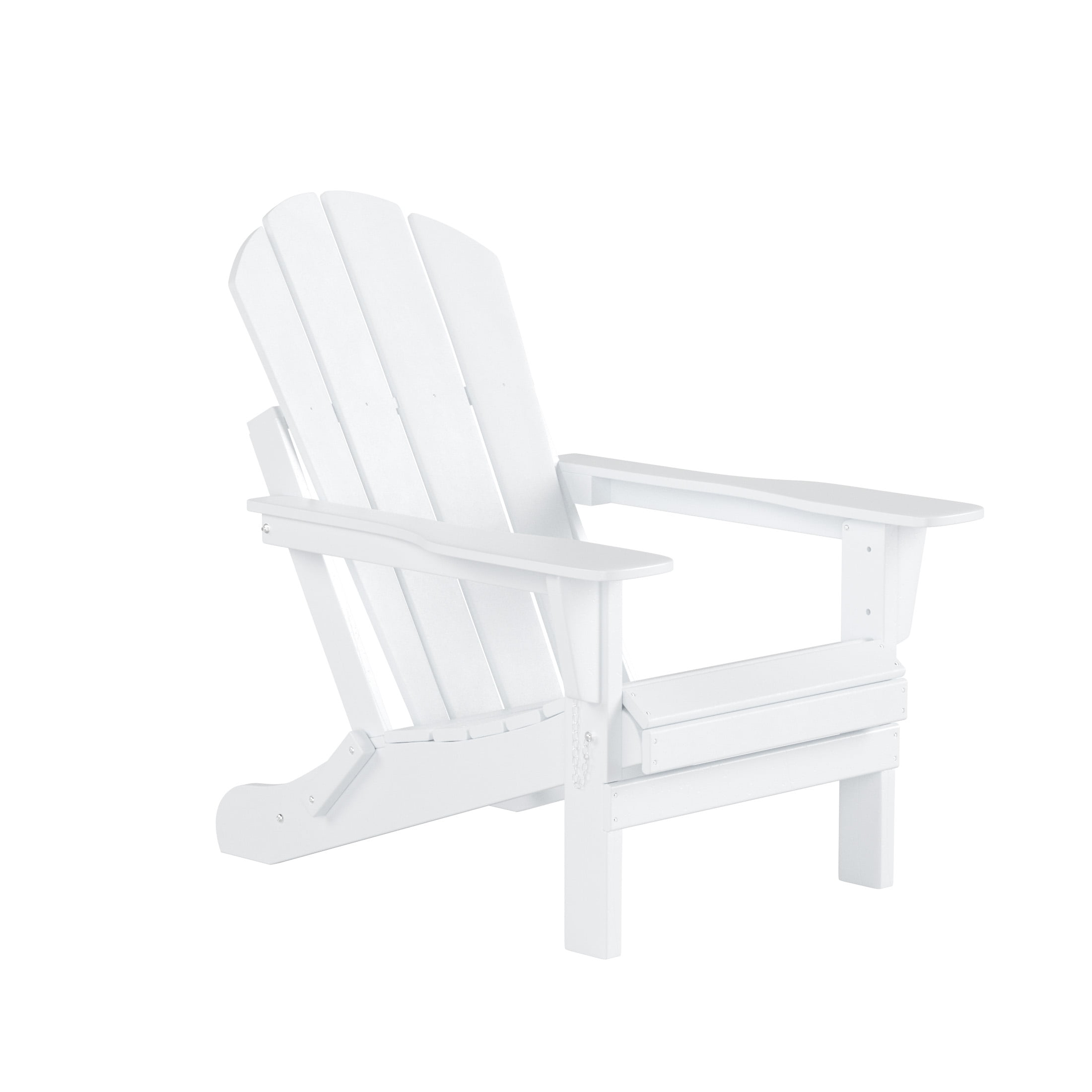Keter Adirondack Chair Seat Indoor Outdoor Seating Furniture Garden White Resin 